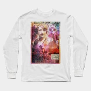 Collage Art Fanny zu Reventlow Long Sleeve T-Shirt